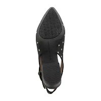 Adrienne Vittadini  Womens Papina Pointed Toe Block Heel Pumps