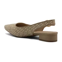 Adrienne Vittadini  Womens Papina Pointed Toe Block Heel Pumps