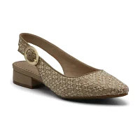 Adrienne Vittadini  Womens Papina Pointed Toe Block Heel Pumps