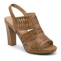 Adrienne Vittadini  Womens Persia Heeled Sandals