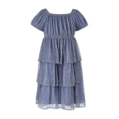 Speechless Little Girls Short Sleeve Babydoll Dress