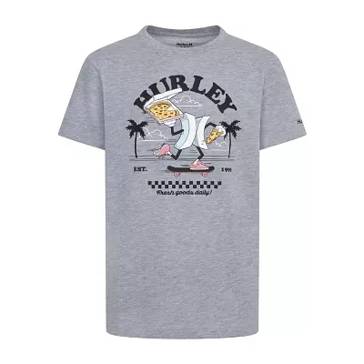 Hurley Big Boys Crew Neck Short Sleeve Graphic T-Shirt