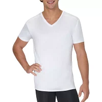 Hanes Moves X-Temp Performance Mens 3 Pack Short Sleeve V Neck Moisture Wicking T-Shirt