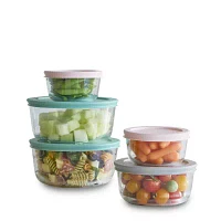 Pyrex Simply Store 10-pc. Glass Storage Set