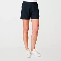 Free Country Womens Mid Rise Moisture Wicking Hybrid Short