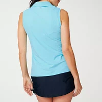 Free Country Womens Sleeveless Polo Shirt