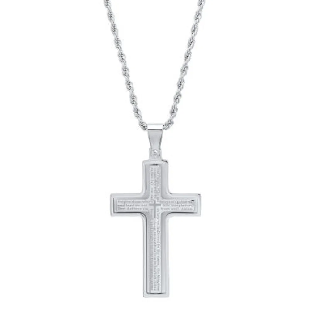 Steeltime Mens Stainless Steel Pendant Necklace