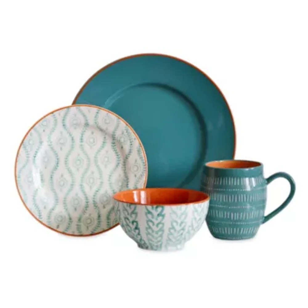 Baum 16-pc. Stoneware Dinnerware Set