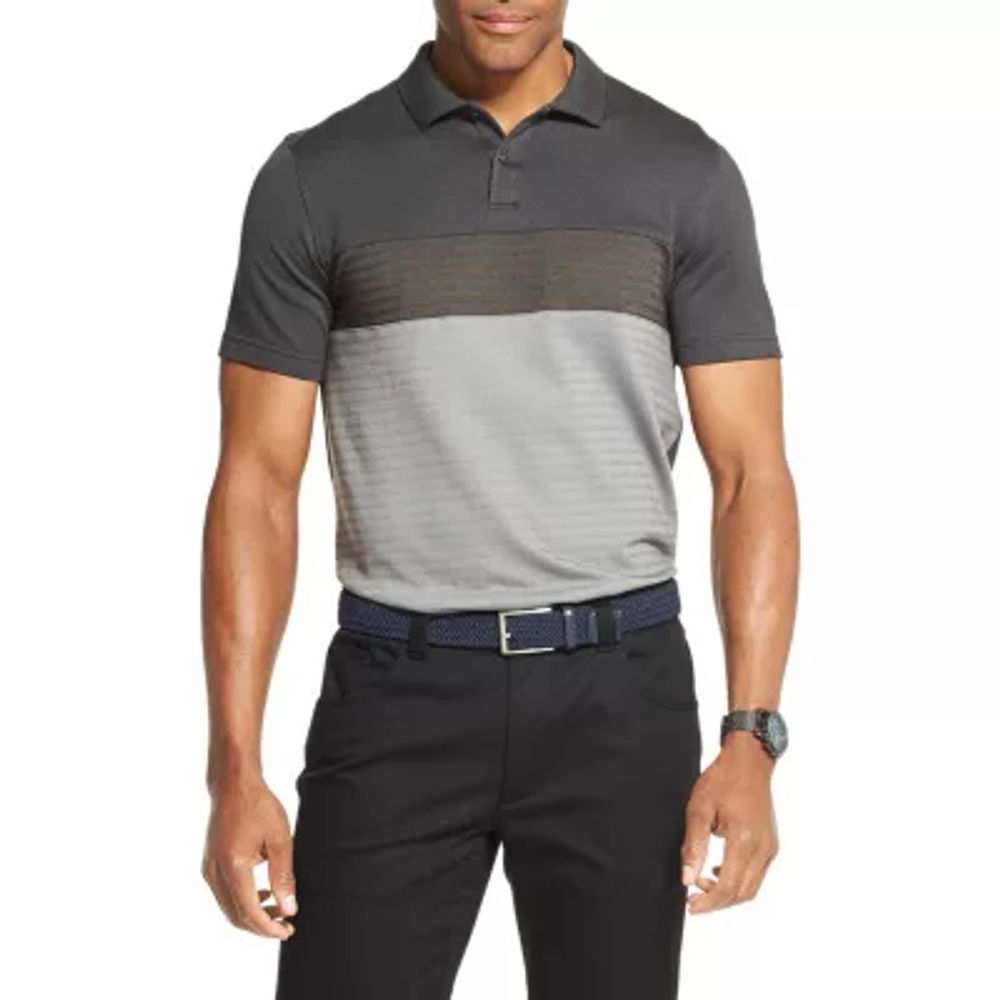 Handel handikap kyst Van Heusen Flex Short Sleeve Stripe Knit Polo Shirt | Green Tree Mall