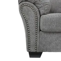 Signature Design by Ashley® Aldin Pad-Arm Sofa in Pewter Gray