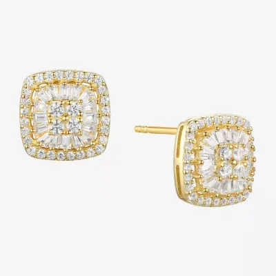 Diamond Blossom 1/2 CT. T.W. Mined White Diamond 10K Gold 9mm Stud Earrings