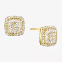 Diamond Blossom 1/2 CT. T.W. Natural White Diamond 10K Gold 9mm Stud Earrings