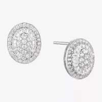 Diamond Blossom 1/2 CT. T.W. Mined White Diamond 10K White Gold 10mm Stud Earrings