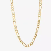 10K Gold Inch Hollow Figaro Chain Necklace