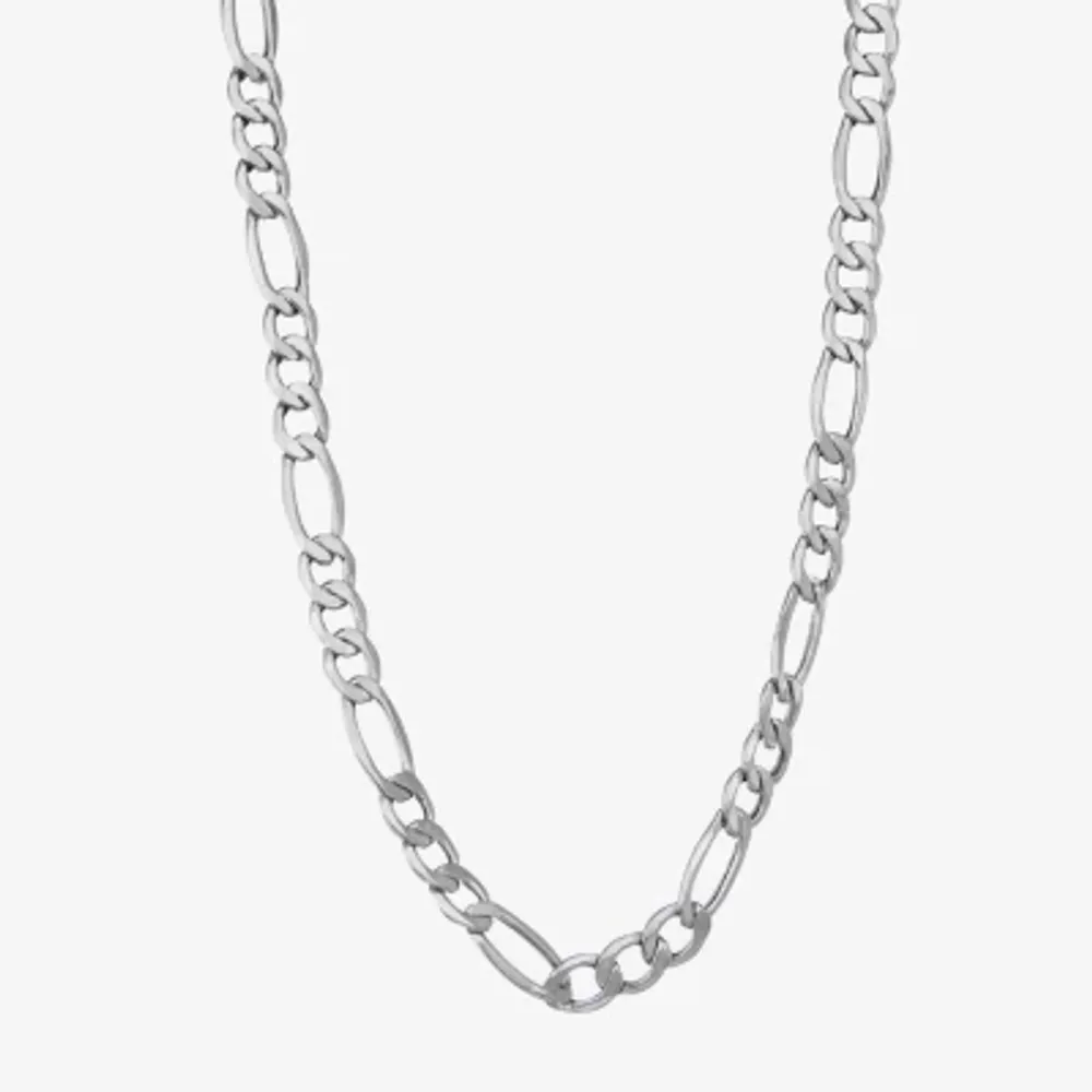 10K Gold 18-24 Inch Hollow Figaro Chain Necklace