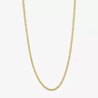 10K Gold Inch Hollow Wheat Chain Necklace