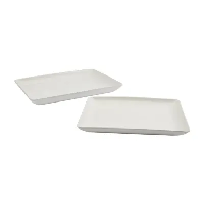 Denmark 2pc Rectangular Earthenware Serving Platter