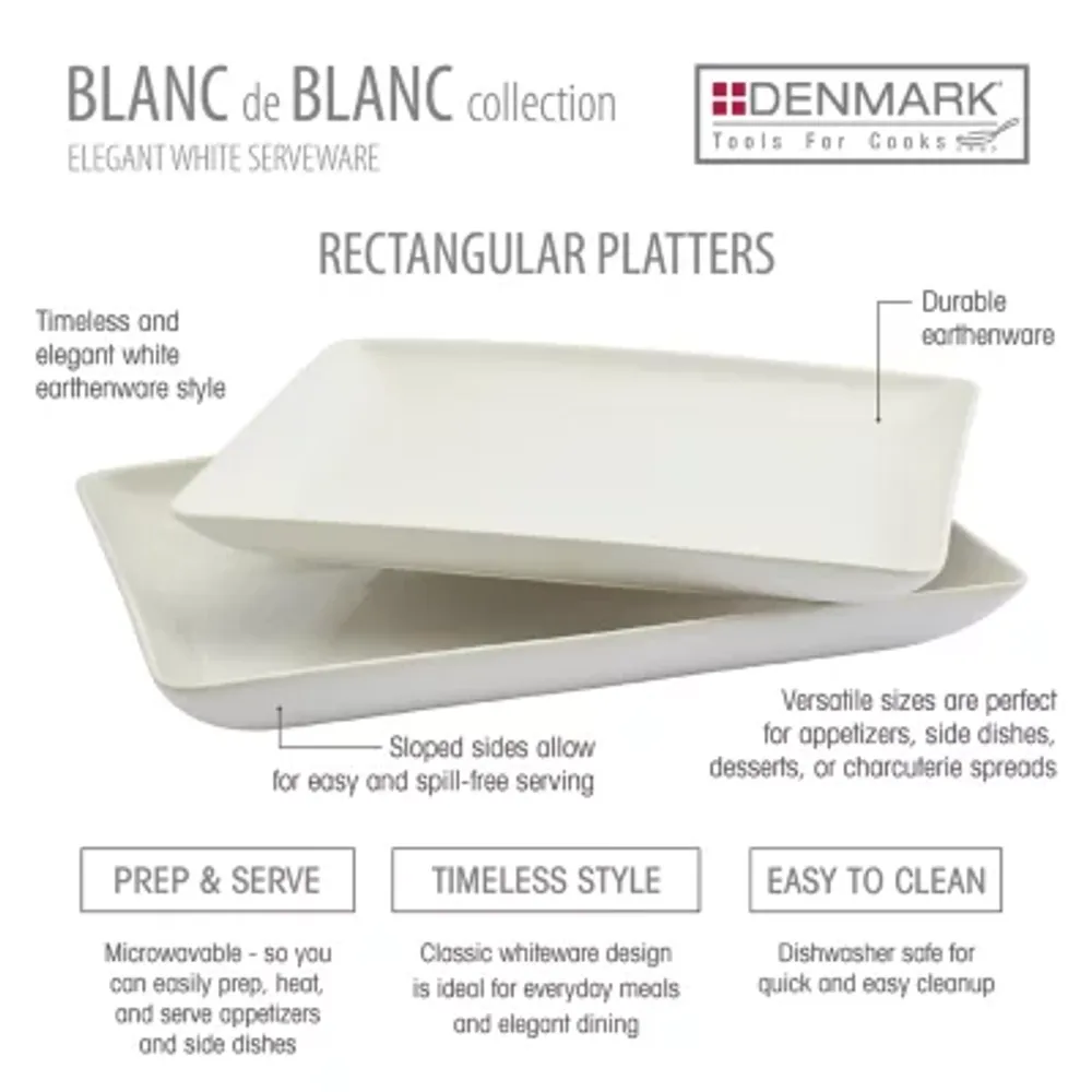Denmark 2pc Rectangular Serving Platter