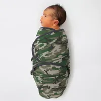 The Peanutshell Camo Elephant 3-pc. Swaddle Blanket