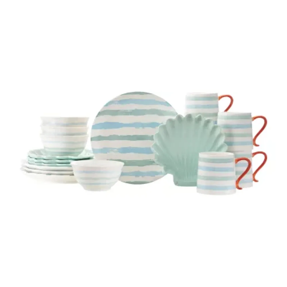 Baum Ocean Sunrise 16-pc. Stoneware Dinnerware Set