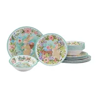 Certified International Joy Of Easter 12-pc. Melamine Dinnerware Set