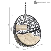 Jackson Outdoor Hanging Wicker Egg Chair