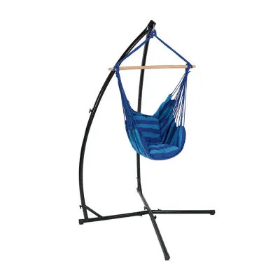 Outdoor Hanging Hammock Chair Swing and Stand Set
