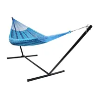 Mayan Hammock and Stand Blue