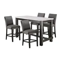 Vange 5-pc. Counter Height Rectangular Dining Set