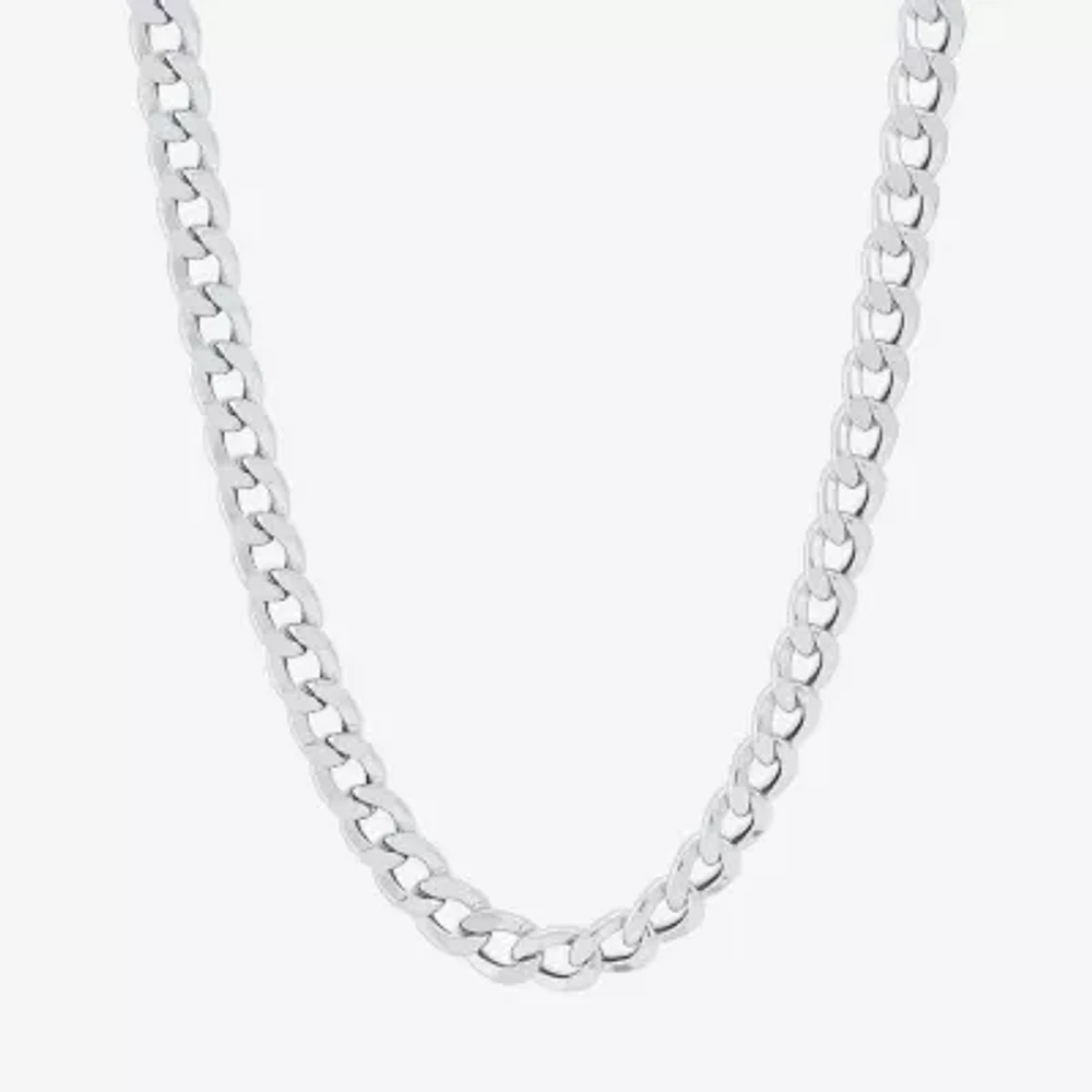 Made Italy 10K Gold 22 Inch Semisolid Curb Chain Necklace