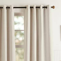 Martha Stewart Westchester Solid Blackout Grommet Top Single Curtain Panel