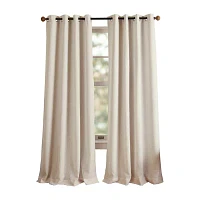 Martha Stewart Westchester Solid Blackout Grommet Top Single Curtain Panel