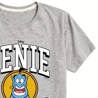 Disney Collection Little & Big Boys Genie Crew Neck Short Sleeve Aladdin Graphic T-Shirt