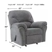 Signature Design by Ashley® Aldin Living Room Collection Pad-Arm Recliner