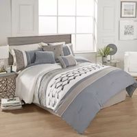 Riverbrook Home Beren 7-pc. Midweight Embroidered Comforter Set