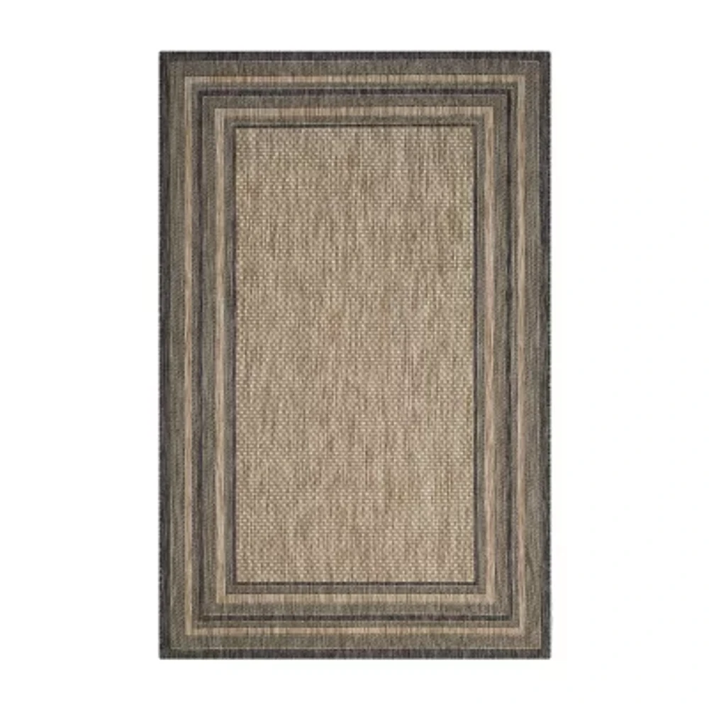 Safavieh Courtyard Collection Wanda Stripe Indoor/Outdoor Area Rug
