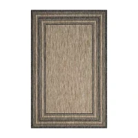 Safavieh Courtyard Collection Wanda Stripe Indoor/Outdoor Area Rug