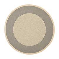 Safavieh Courtyard Collection Trina Bordered Indoor/Outdoor Round Area Rug