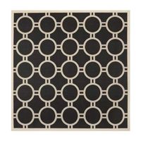 Safavieh Courtyard Collection Shag Geometric Indoor/Outdoor Square Area Rug