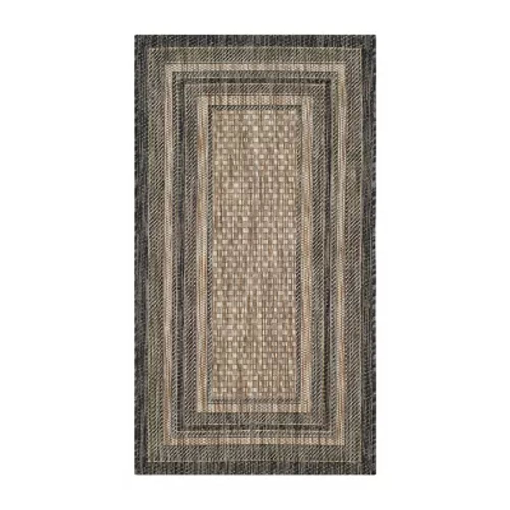 Safavieh Courtyard Collection Wanda Stripe Indoor/Outdoor Area Rug