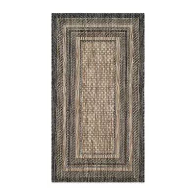 Safavieh Courtyard Collection Wanda Stripe Indoor/Outdoor Area Rug