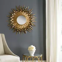 Safavieh Sun Wall Mount Round Wall Mirror