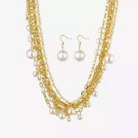 Bold Elements 2-pc. Simulated Pearl Jewelry Set