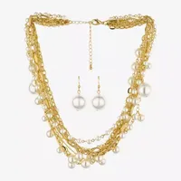 Bold Elements 2-pc. Simulated Pearl Jewelry Set