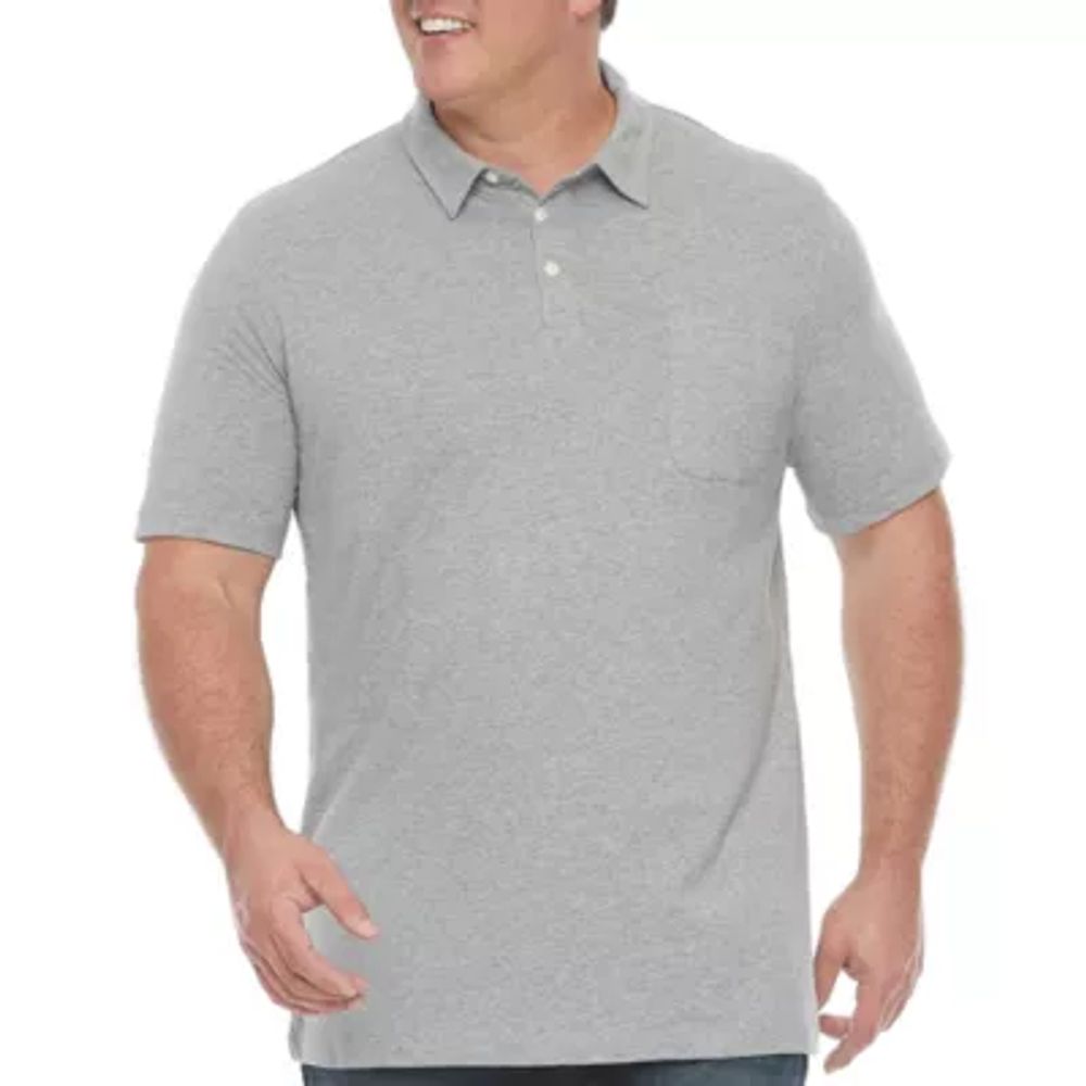 St. John's Bay Big and Tall Mens Classic Fit Short Sleeve Pocket Polo Shirt