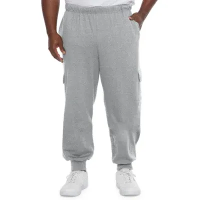 Champion Powerblend Mens Big and Tall Regular Fit Cargo Jogger Pant