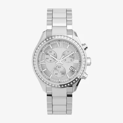 Timex Women's Standard Chronograph Silver Tone Bracelet Watch Tw2v57600ji