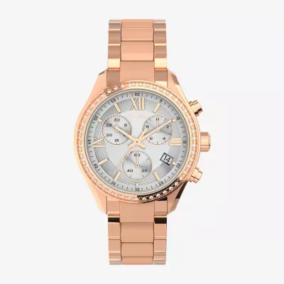 Timex Women's Standard Chronograph Rose Gold Tone Bracelet Watch Tw2v57900ji