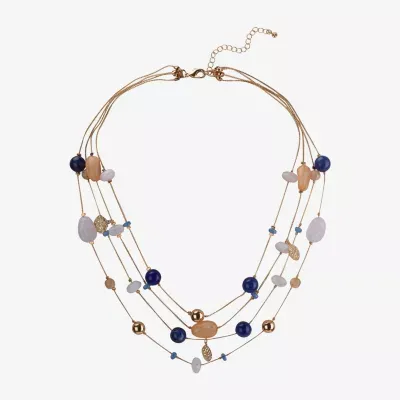 Mixit Beaded 19 1/2 Inch Snake Illusion Necklace
