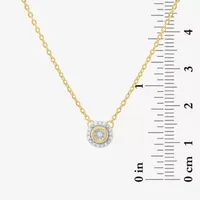 (G-H / Si2-I1) Womens Diamond Accent Lab Grown Diamond 10K Gold Pendant Necklace